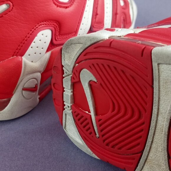 Nike Air More Uptempo Varsity Red Athletic Shoes 414962-100 - Picture 14 of 14